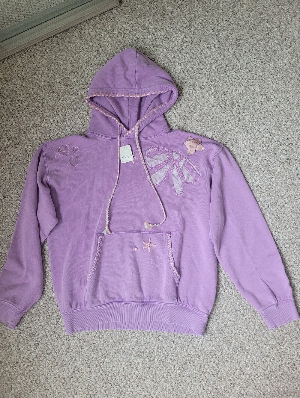 Free People Love Letters Hoodie. Retail Price $198. - Picture 5 of 8